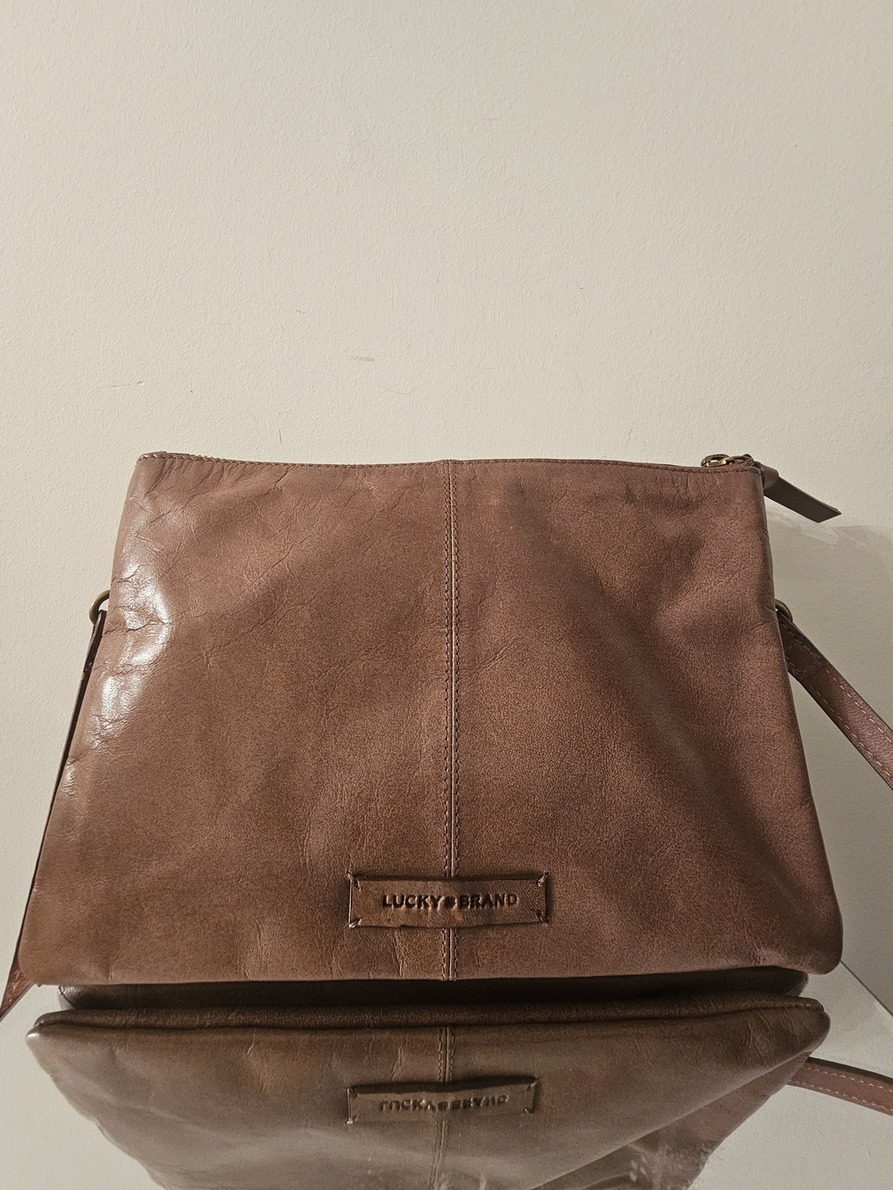 Lucky Brand Brown Leather Crossbody Bag